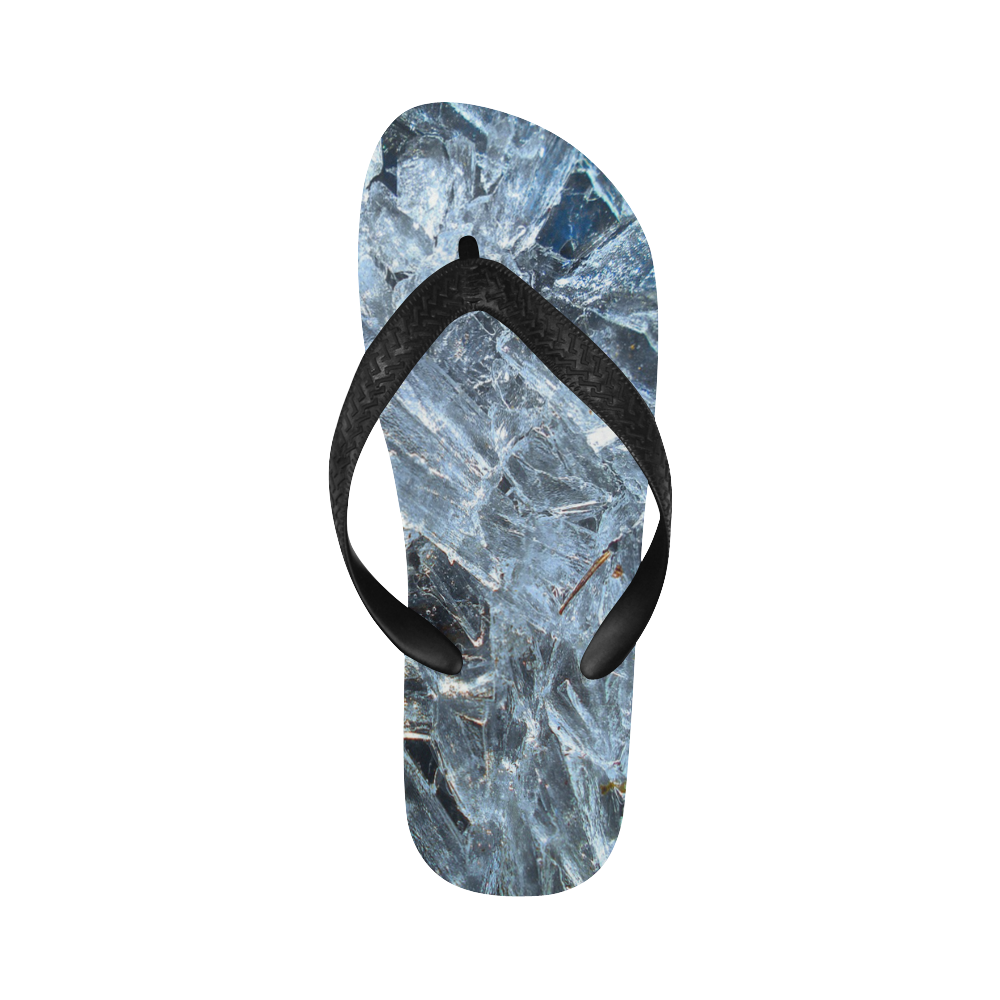Iced Glass Flip Flops for Men/Women (Model 040)