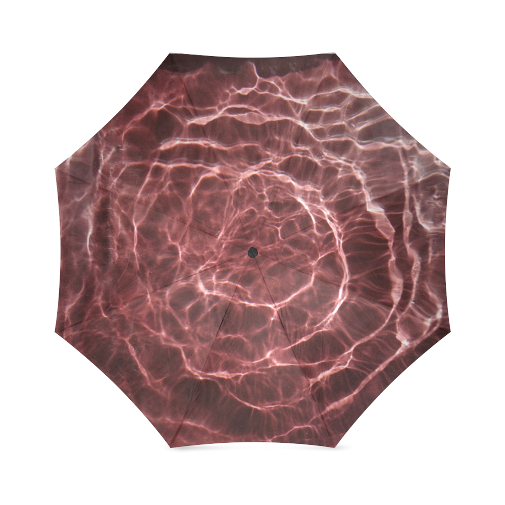 Dark Pink Ray of Light Foldable Umbrella (Model U01)