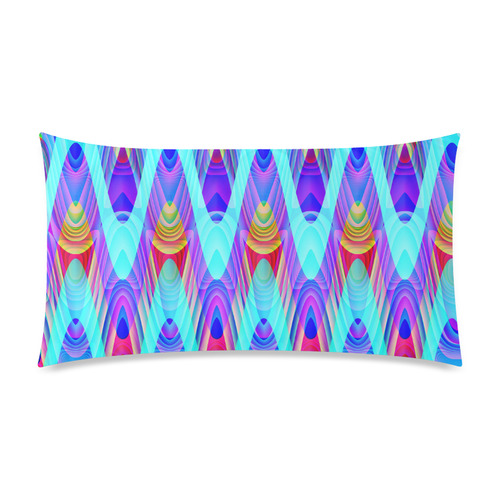 2D Wave #1A - Jera Nour Rectangle Pillow Case 20"x36"(Twin Sides)