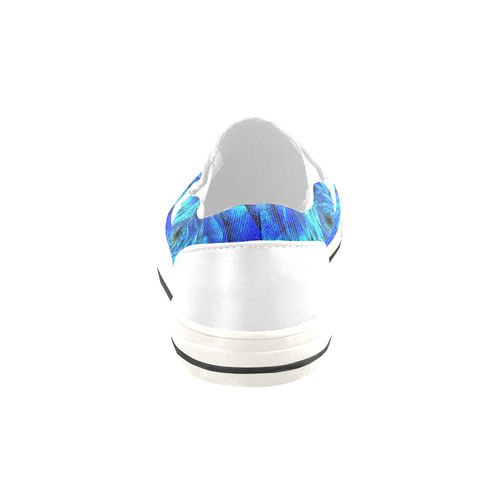 Galaxy Wormhole Spiral 3D - Jera Nour Slip-on Canvas Shoes for Kid (Model 019)