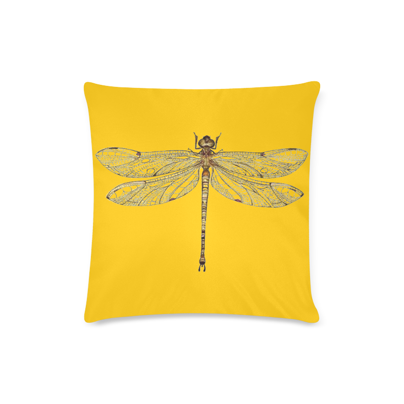 DRAGONFLY Custom Zippered Pillow Case 16"x16"(Twin Sides)
