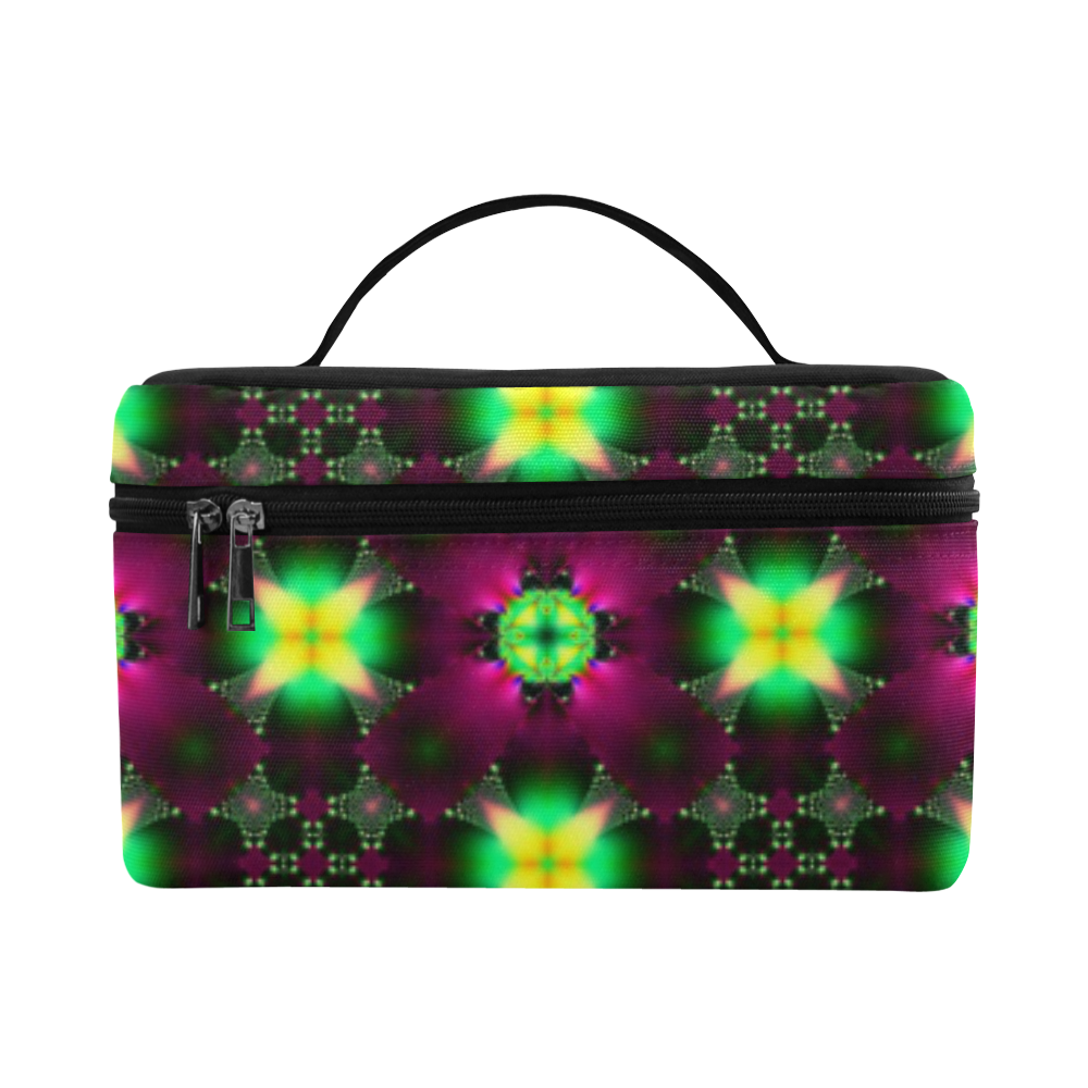 Sunlight in the Magnolia Grove Fractal Abstract Cosmetic Bag/Large (Model 1658)