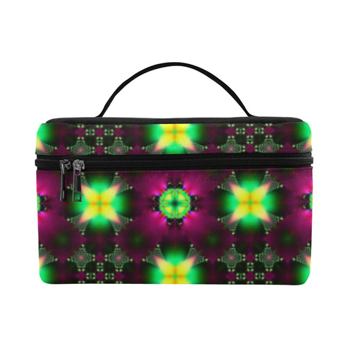 Sunlight in the Magnolia Grove Fractal Abstract Cosmetic Bag/Large (Model 1658)
