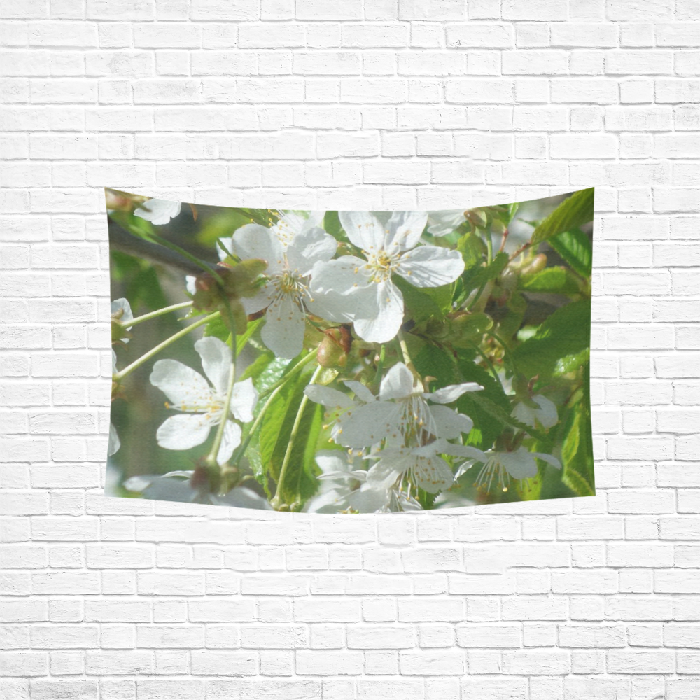 Spring in Vienna 4 by FeelGood Cotton Linen Wall Tapestry 60"x 40"