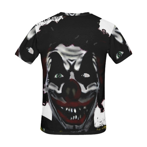 evil demonic clown horror All Over Print T-Shirt for Men (USA Size) (Model T40)