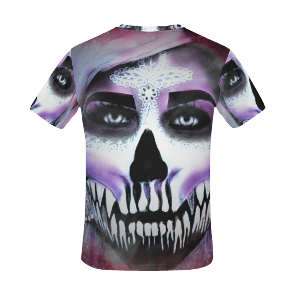 zombie-sugarskull demon All Over Print T-Shirt for Men (USA Size) (Model T40)