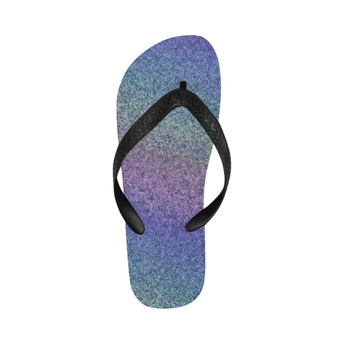 Rainbow Blues Gradient Flip Flops for Men/Women (Model 040)