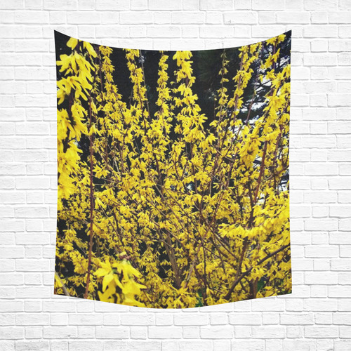 spring in Vienna 2 by FeelGood Cotton Linen Wall Tapestry 51"x 60"