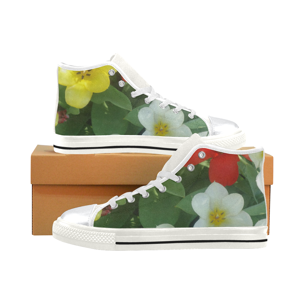 Spring in Vienna 7 by FeelGood High Top Canvas Shoes for Kid (Model 017)