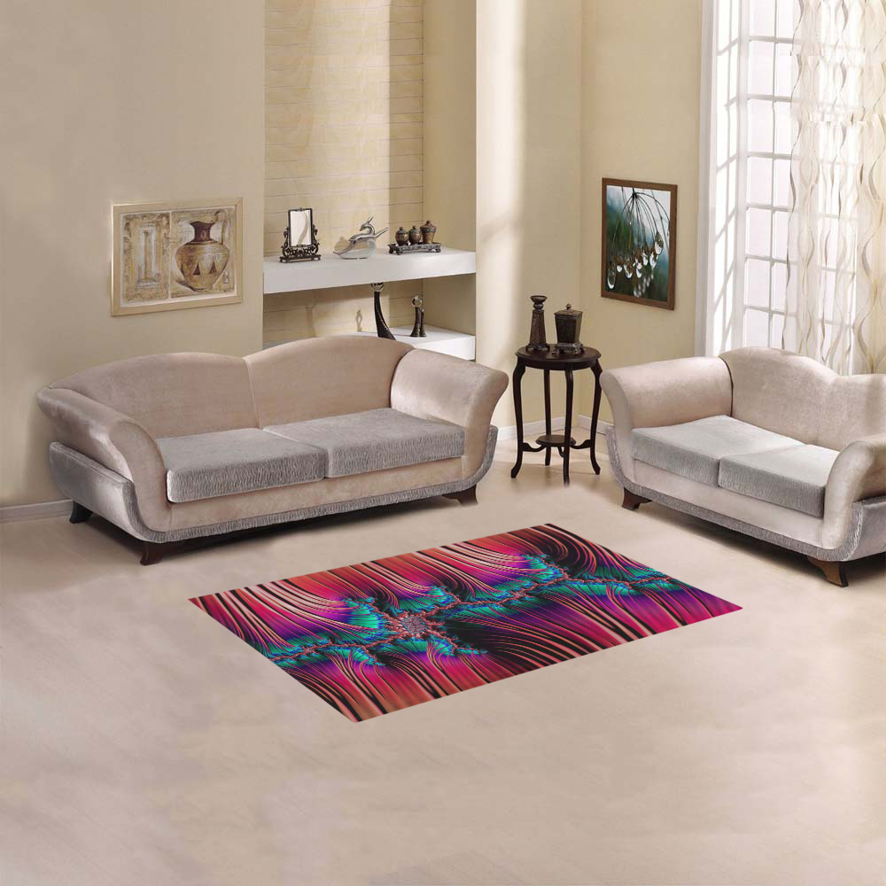 amazing Fractal 42 B by JamColors Area Rug 2'7"x 1'8‘’