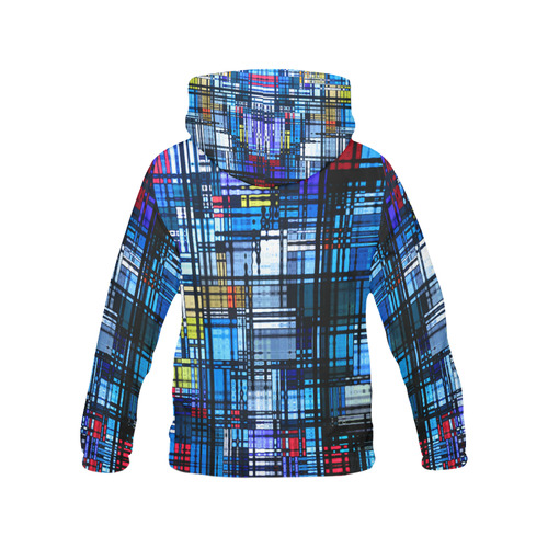 Colorful Modern Abstract All Over Print Hoodie for Women (USA Size) (Model H13)