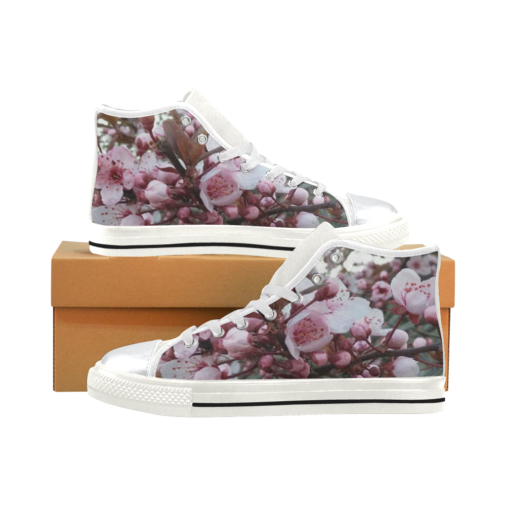 spring in Vienna by FeelGood High Top Canvas Shoes for Kid (Model 017)