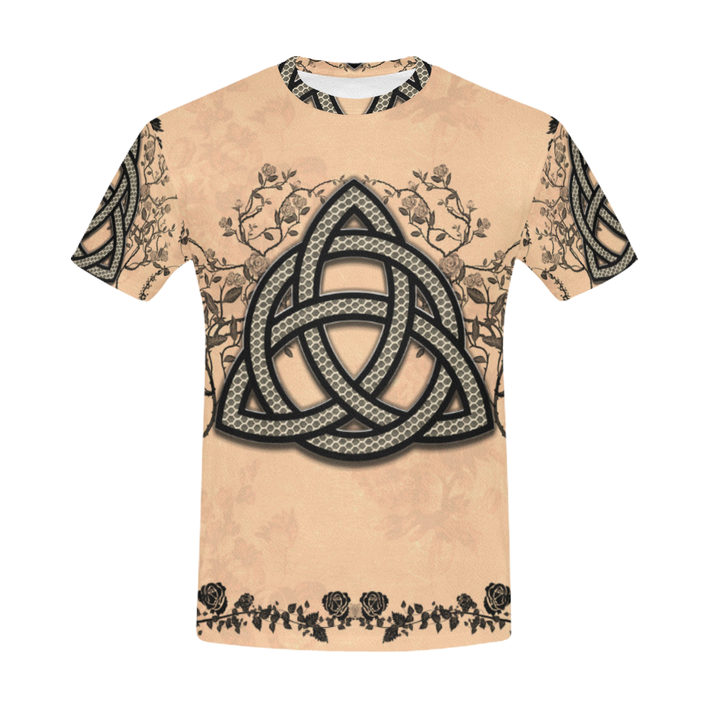 The celtic sign made of fibre All Over Print T-Shirt for Men (USA Size) (Model T40)