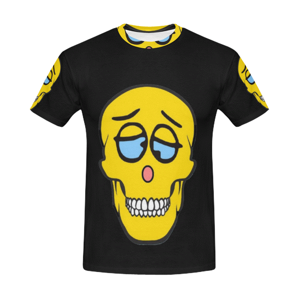 Skully Crazy by Popart Lover All Over Print T-Shirt for Men (USA Size) (Model T40)