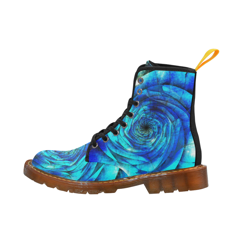 Galaxy Wormhole Spiral 3D - Jera Nour Martin Boots For Women Model 1203H