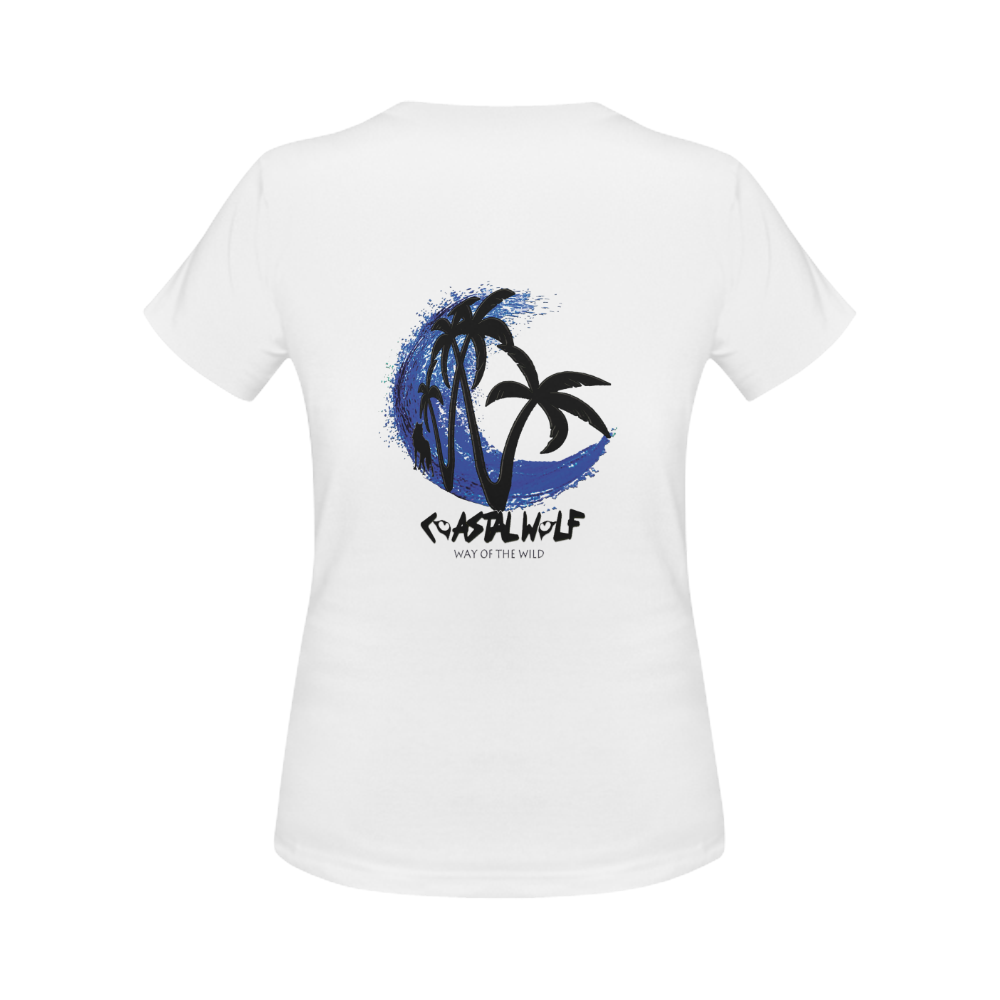 COASTAL WOLF LOGO Women's Classic T-Shirt (Model T17）