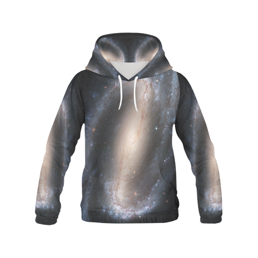 Barred spiral galaxy NGC 1300 All Over Print Hoodie for Men (USA Size) (Model H13)