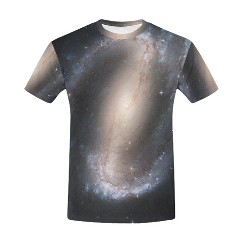 Barred spiral galaxy NGC 1300 All Over Print T-Shirt for Men (USA Size) (Model T40)