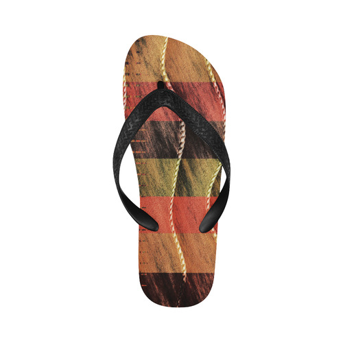 Batik Maharani #6 Vertical - Jera Nour Flip Flops for Men/Women (Model 040)