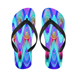 2D Wave #1A - Jera Nour Flip Flops for Men/Women (Model 040)