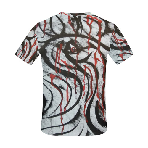 Vampire Tears Gothic Modern Art All Over Print T-Shirt for Men (USA Size) (Model T40)