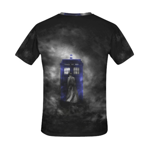 the blue police box All Over Print T-Shirt for Men (USA Size) (Model T40)