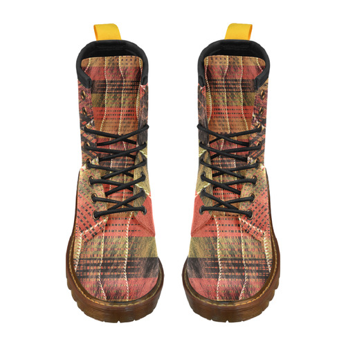 Batik Maharani #6 Vertical - Jera Nour High Grade PU Leather Martin Boots For Men Model 402H