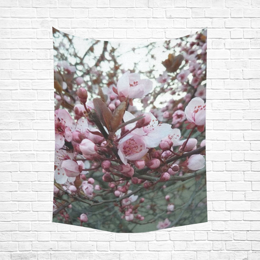 spring in Vienna by FeelGood Cotton Linen Wall Tapestry 60"x 80"
