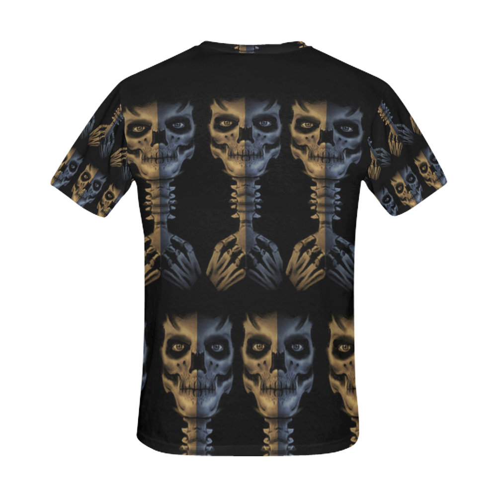 evil monster skull All Over Print T-Shirt for Men (USA Size) (Model T40)