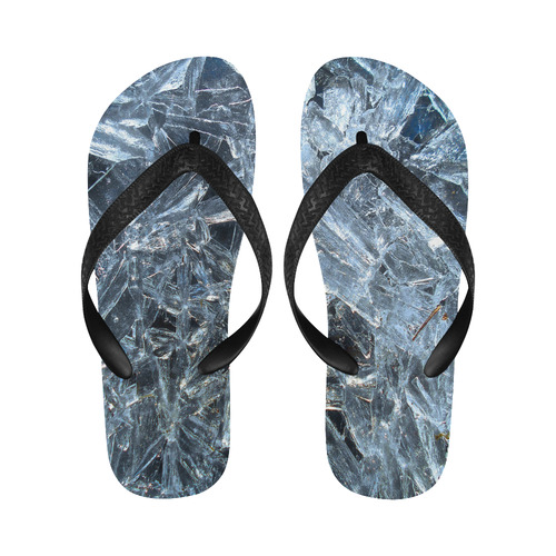 Iced Glass Flip Flops for Men/Women (Model 040)