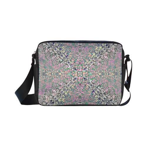 Watercolor Holograms Fractal Abstract Classic Cross-body Nylon Bags (Model 1632)
