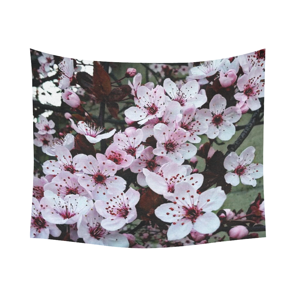 spring in Vienna 3 by FeelGood Cotton Linen Wall Tapestry 60"x 51"