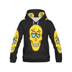 Skully Crazy by Popart Lover All Over Print Hoodie for Men (USA Size) (Model H13)