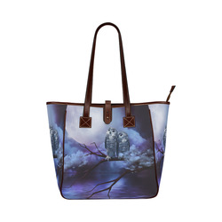 Cute couple owls Classic Tote Bag (Model 1644)