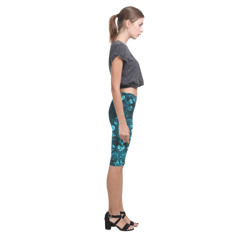 Ocean Dollars Blue Hestia Cropped Leggings (Model L03)