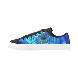 Galaxy Wormhole Spiral 3D - Jera Nour Microfiber Leather Men's Shoes/Large Size (Model 031)