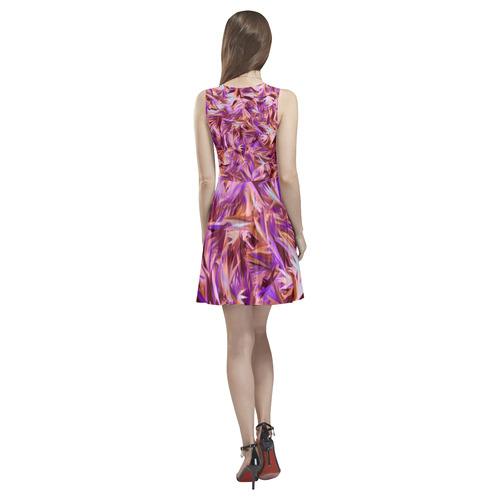 modern abstract 21 A by JamColors Thea Sleeveless Skater Dress(Model D19)