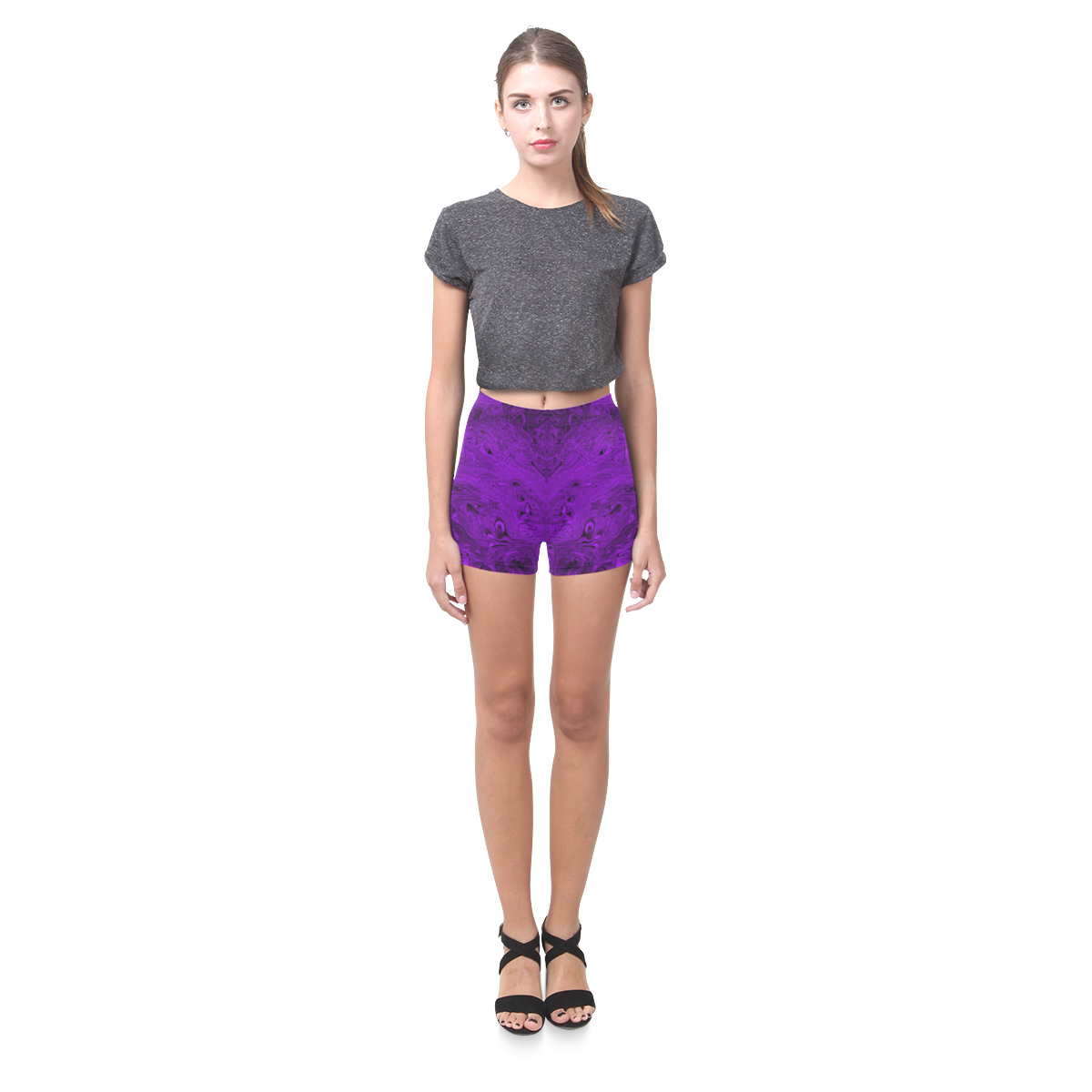 Secret Caves - Violet Briseis Skinny Shorts (Model L04)