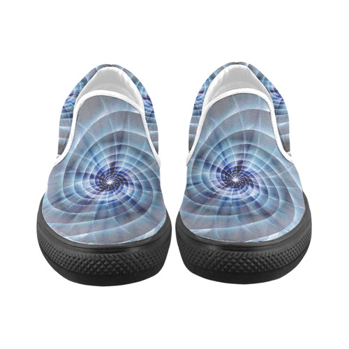 Spiral Eye 3D - Jera Nour Slip-on Canvas Shoes for Men/Large Size (Model 019)