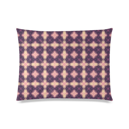 Purple Kaleidoscope Pattern Custom Zippered Pillow Case 20"x26"(Twin Sides)