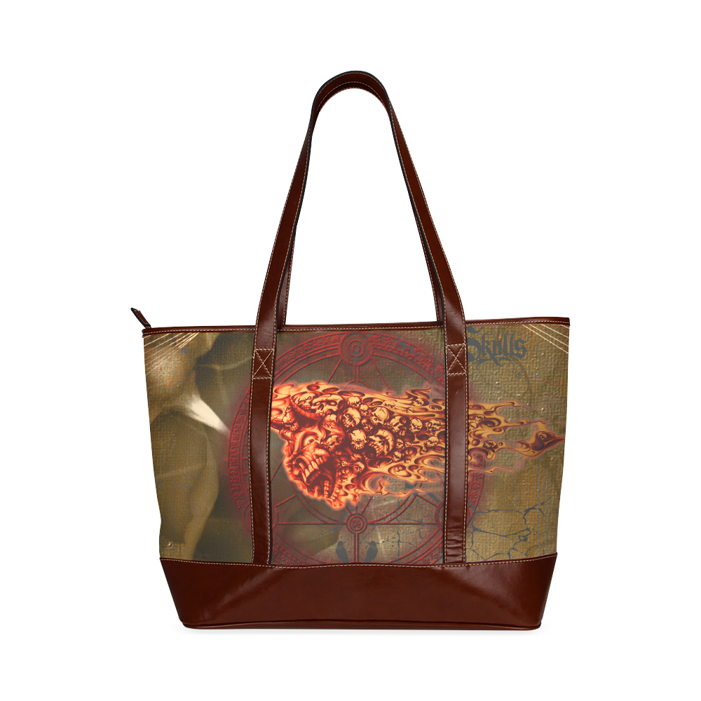 Awesome, creepy flyings skulls Tote Handbag (Model 1642)