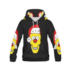 Christmas Skully by Popart Lover All Over Print Hoodie for Men (USA Size) (Model H13)