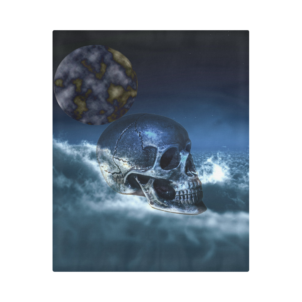 Skull and Moon Duvet Cover 86"x70" ( All-over-print)