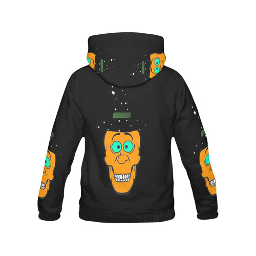 Pumkin Skully by Popart Lover All Over Print Hoodie for Men (USA Size) (Model H13)