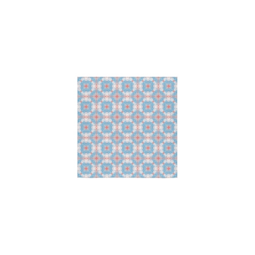 Blue Kaleidoscope Pattern Square Towel 13“x13”