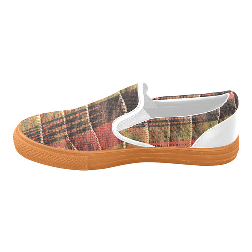 Batik Maharani #6 Vertical - Jera Nour Slip-on Canvas Shoes for Men/Large Size (Model 019)