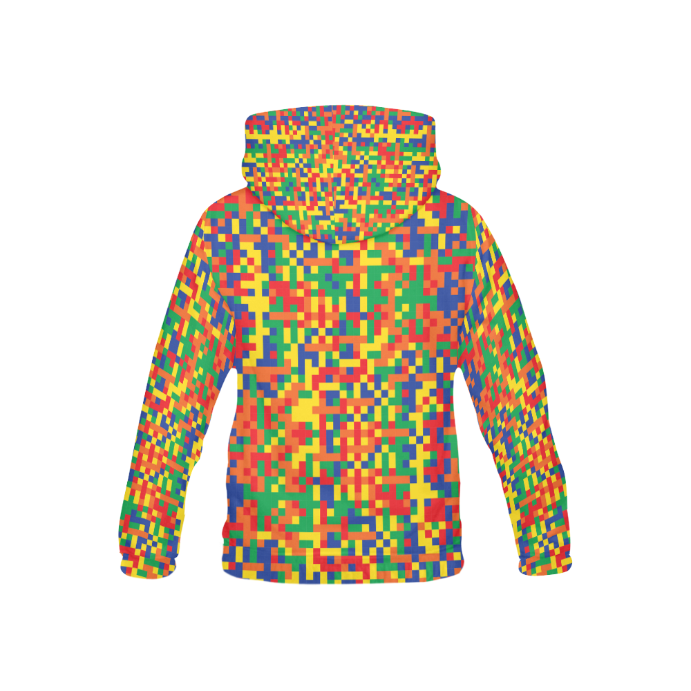 KIDS HOODIE : Pixel art edition / VINTAGE SHOP All Over Print Hoodie for Kid (USA Size) (Model H13)