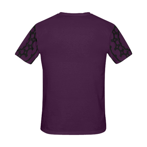MEN DESIGNERS Mandala t-shirt / Purple, black All Over Print T-Shirt for Men (USA Size) (Model T40)