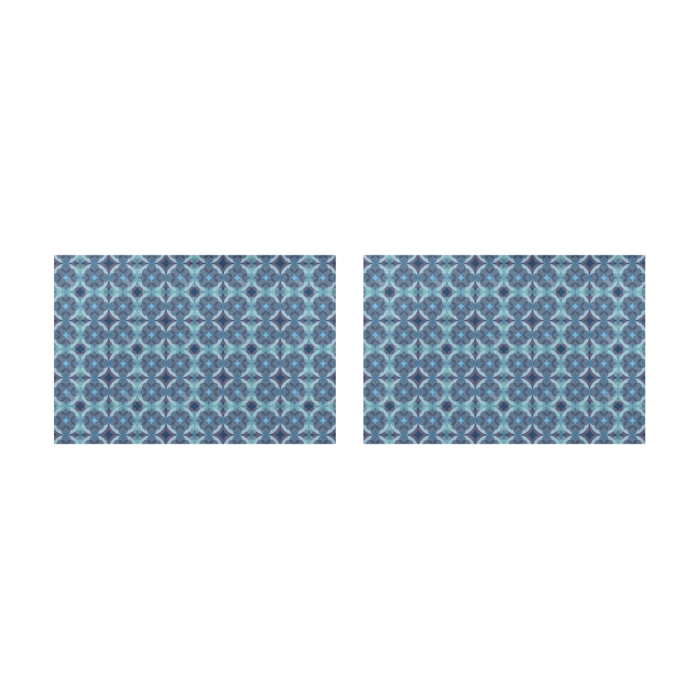 Sapphire Kaleidoscope Pattern Placemat 12’’ x 18’’ (Set of 2)