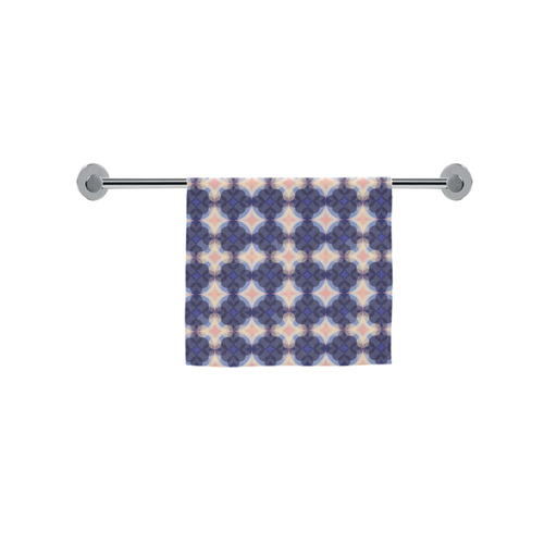 Navy Kaleidoscope Pattern Custom Towel 16"x28"